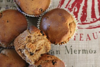 Muffins με γιαούρτι, μέλι και καρύδια